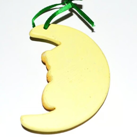 Ceramic Ornament Tree Nursery Childs Room Home Decor Moon Teddy Bear - Picture 3 of 3